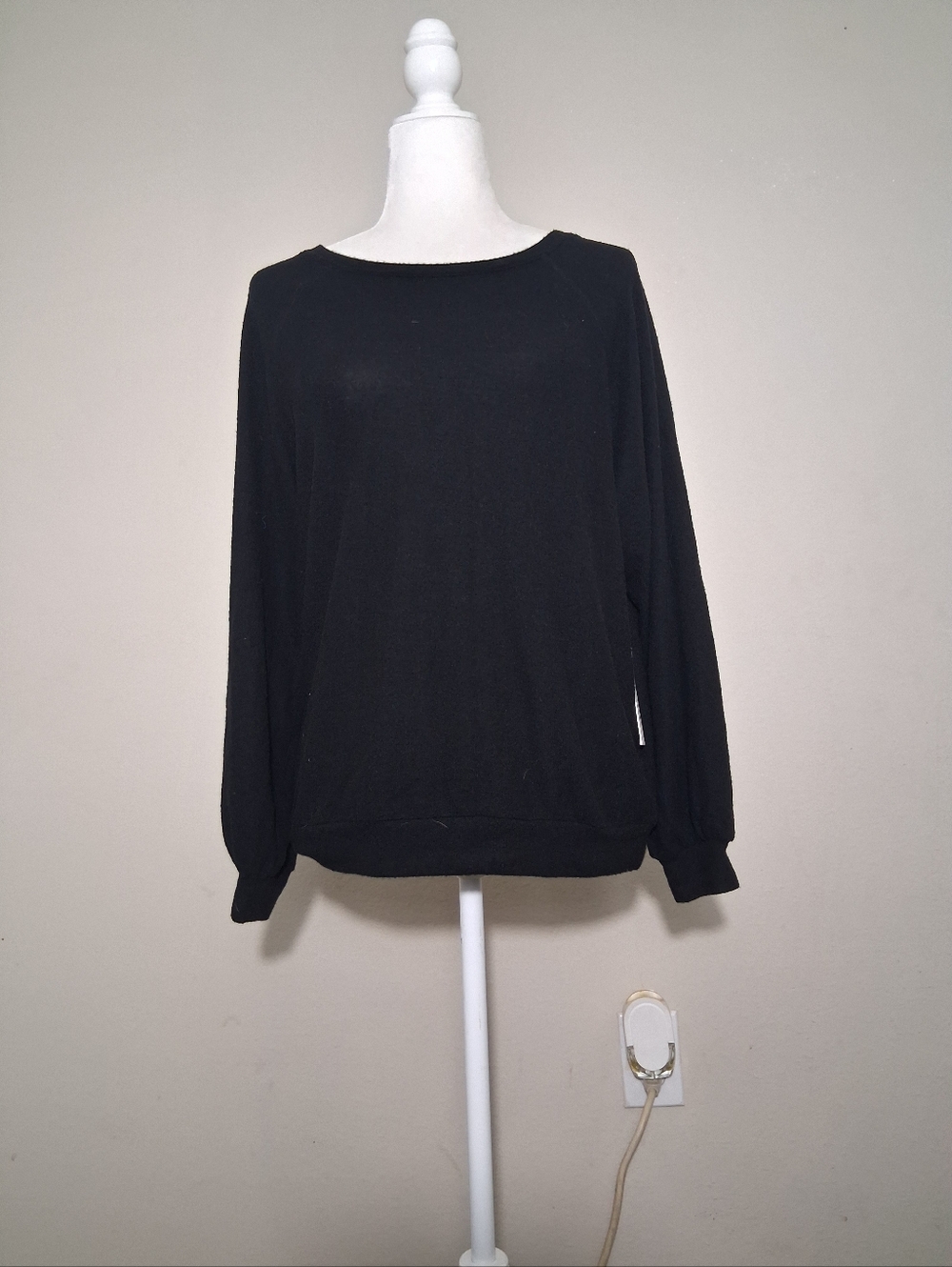 Another Love Black Pullover Sweatshirt